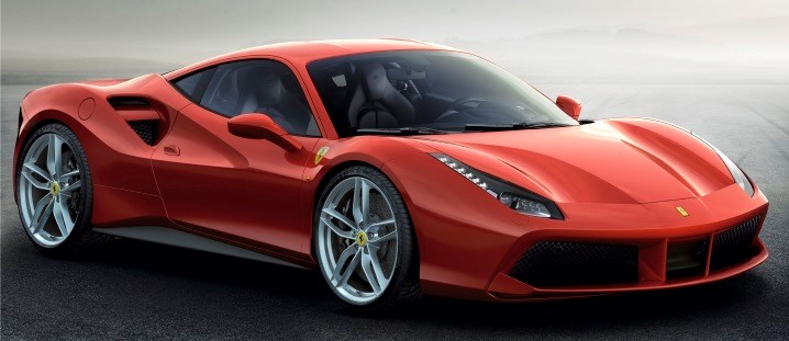 Ferrari 488 GTB Side View