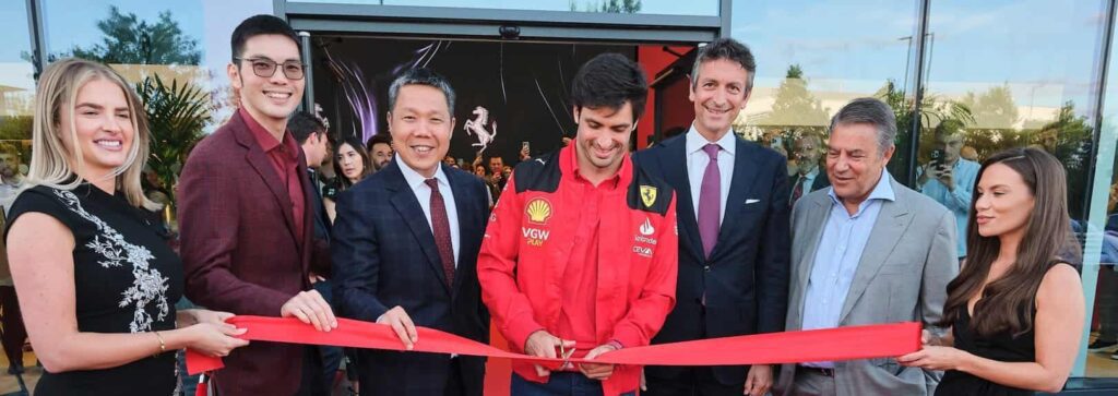 Ferrari Hatfield celebrates grand opening with ultra-VIP guest Carlos Sainz