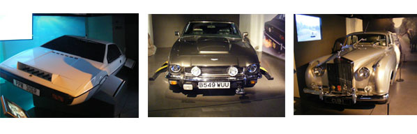 Collection of James Bond Cars